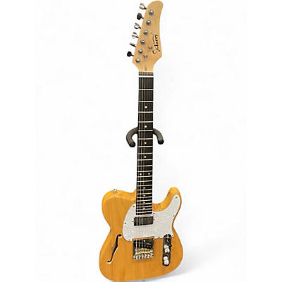 Used Glarry GTL  Natural Hollow Body Electric Guitar