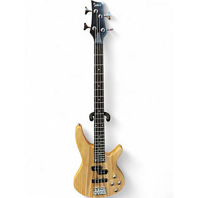 Used Glarry HH NATURAL Electric Bass Guitar