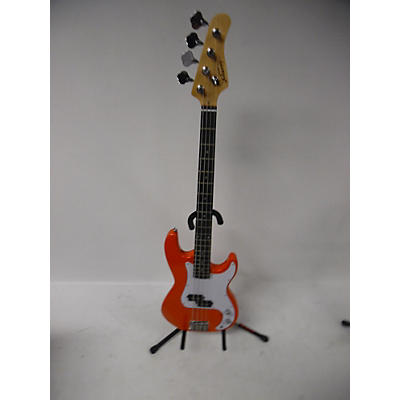 Used Glarry P Bass Copy Red Electric Bass Guitar