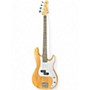 Used Glarry P Bass Natural Electric Bass Guitar Natural
