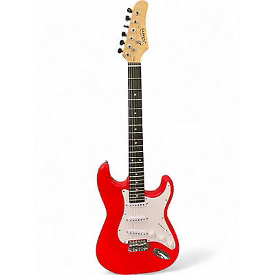 Used Glarry STRATOCASTER Red Solid Body Electric Guitar
