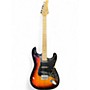 Used Glarry Strat Sunburst Solid Body Electric Guitar Sunburst
