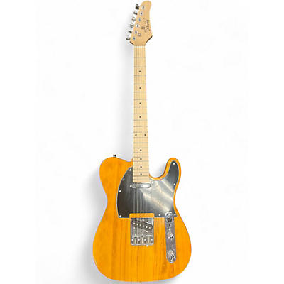 Used Glarry TELECASTER Antique Natural Solid Body Electric Guitar