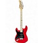 Used Glarry gst Candy Apple Red Solid Body Electric Guitar Candy Apple Red