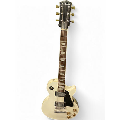 Used Glen Burton 2PU ELECTRIC WHITE Solid Body Electric Guitar ELECTRIC WHITE