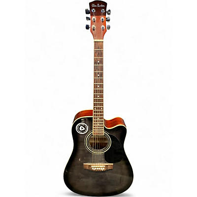 Used Glen Burton ACOUSTIC GA204 Black Acoustic Electric Guitar