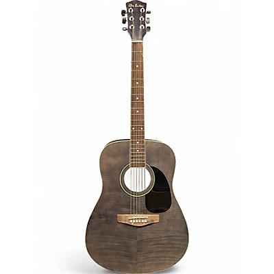 Glen Burton Used Glen Burton GA101FCO-BK Black And Silver Acoustic Guitar