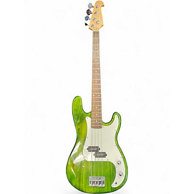 Used Glen Burton GB150 P BASS Green Electric Bass Guitar