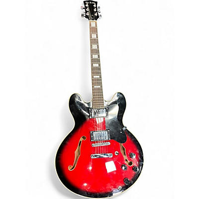Used Glen Burton memphis red Hollow Body Electric Guitar