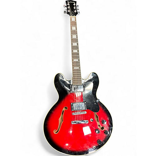 Used Glen Burton memphis red Hollow Body Electric Guitar red