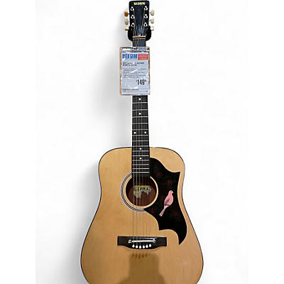 Used Global 204 Natural Acoustic Guitar