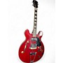 Used Global HOLLOW BODY Cherry Hollow Body Electric Guitar Cherry