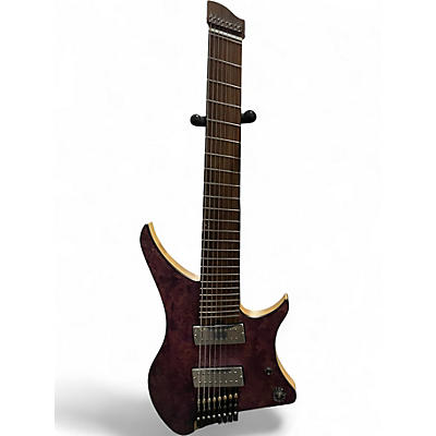Used Goc Materia 8 String Trans Purple Solid Body Electric Guitar