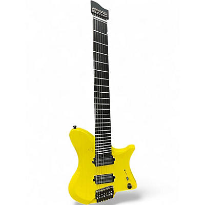 Used Goc Shan 7 String Yellow Solid Body Electric Guitar
