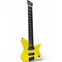 Used Goc Shan 7 String Yellow Solid Body Electric Guitar Yellow