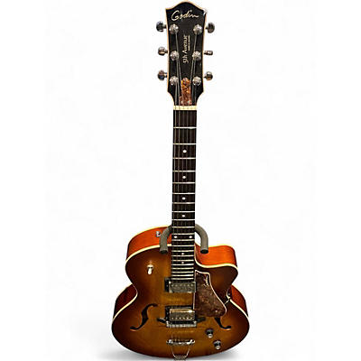Used Godin 5TH AVENUE CW KINGPIN II COGNAC BURST Hollow Body Electric Guitar
