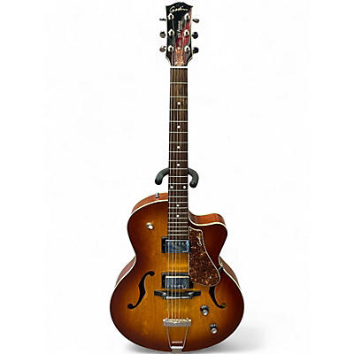 Used Godin 5th Avenue CW Kingpin II HB Cognac Burst Hollow Body Electric Guitar