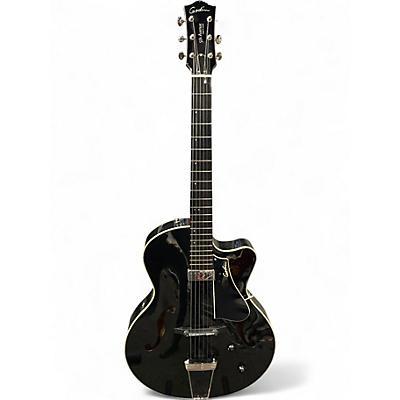 Used Godin 5th Avenue Jazz Piano Black Hollow Body Electric Guitar