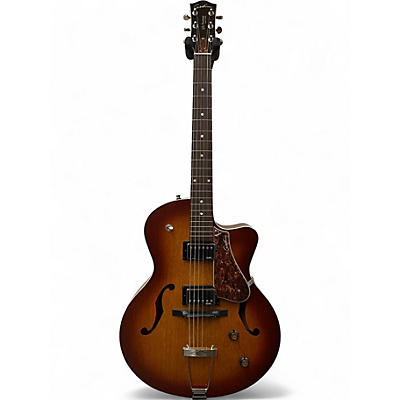 Used Godin 5th Avenue Kingpin II Cognac Burst Hollow Body Electric Guitar