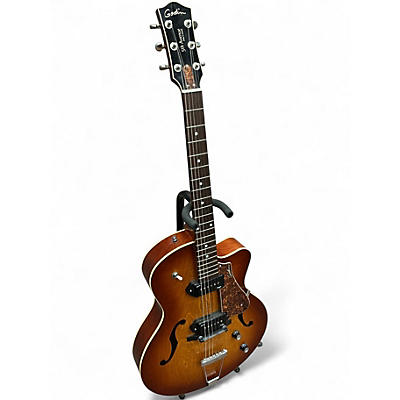 Used Godin 5th Avenue Kingpin P90 2 Color Sunburst Hollow Body Electric Guitar