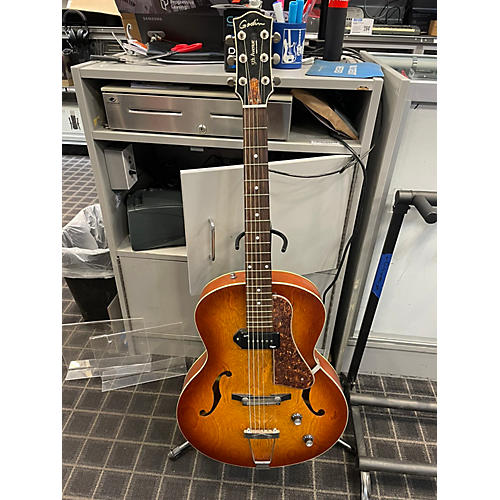 Godin Used Godin 5th Avenue Kingpin P90 2 Tone Sunburst Hollow Body Electric Guitar 2 Tone Sunburst