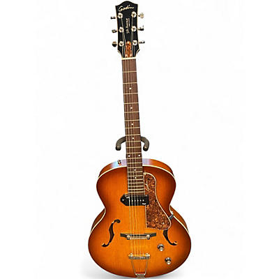 Used Godin 5th Avenue Kingpin P90 2 Tone Sunburst Hollow Body Electric Guitar