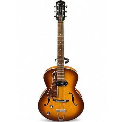 Used Godin 5th Avenue Kingpin P90 Left Handed COGNAC BURST Hollow Body Electric Guitar