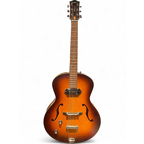 Used Godin 5th Avenue Kingpin P90 Left Handed Cognac Burst Hollow Body Electric Guitar Cognac Burst