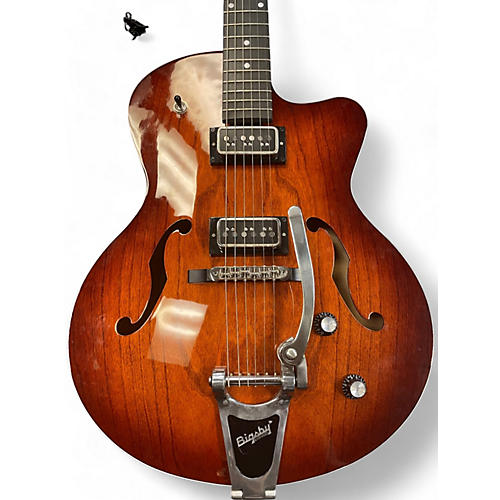 Godin Used Godin 5th Avenue Uptown T-Armond  HAVANA BURST Hollow Body Electric Guitar HAVANA BURST