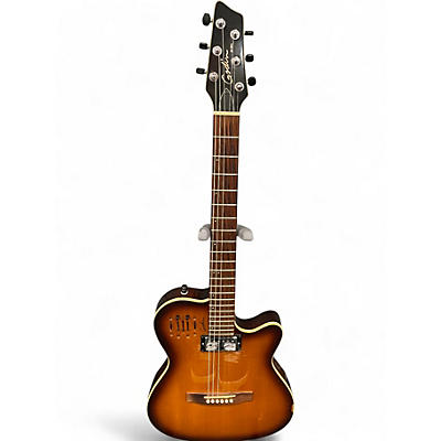 Used Godin A6 ULTRA COGNAC Cognac Burst Acoustic Electric Guitar