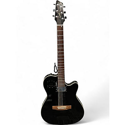 Used Godin A6 Ultra Black Acoustic Electric Guitar