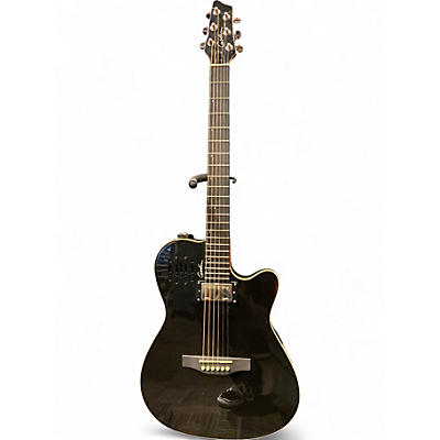 Used Godin A6 Ultra Black Acoustic Electric Guitar