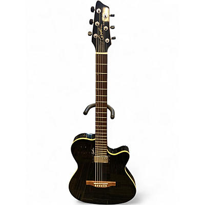 Used Godin A6 Ultra Black Acoustic Electric Guitar