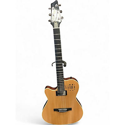 Used Godin A6 Ultra Left Handed Natural Acoustic Electric Guitar