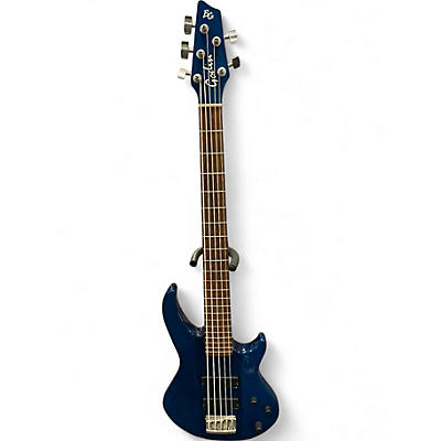 Used Godin BG 5 Blue Electric Bass Guitar