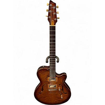 Used Godin FLAT FIVE QUILTED SUNBURST Acoustic Guitar
