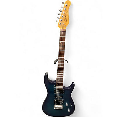 Used Godin Freeway Classic Blue Burst Solid Body Electric Guitar