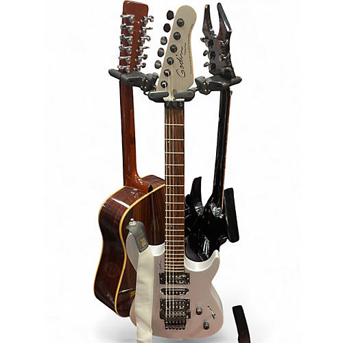 Used Godin Freeway Floyd Silver Solid Body Electric Guitar Silver