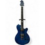 Used Godin LGX-SA AAA Flame Maple Top Trans Blue Solid Body Electric Guitar Trans Blue