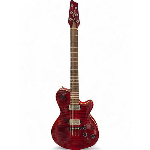 Used Godin LGX-SA Wine Red Solid Body Electric Guitar Wine Red