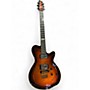 Used Godin LGXT Synth Access Cognac Burst Flame Solid Body Electric Guitar Cognac Burst Flame