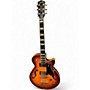 Used Godin Montreal Premiere Supreme Lightburst Flame Hollow Body Electric Guitar Lightburst Flame