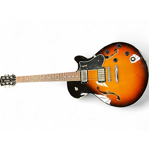 Used Godin Montreal Premiere TriplePlay 2 Color Sunburst Hollow Body Electric Guitar 2 Color Sunburst