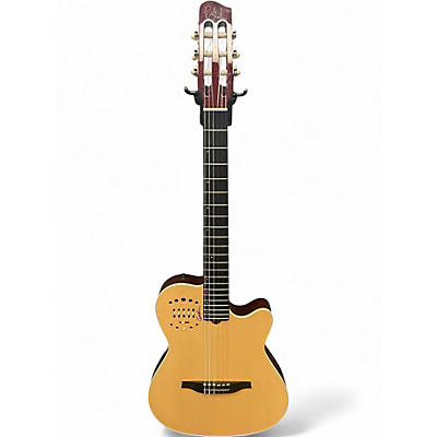 Used Godin Multiac Nylon Deluxe Natural Classical Acoustic Electric Guitar