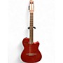 Used Godin Multiac mundial  Aztec red Classical Acoustic Electric Guitar Aztec red
