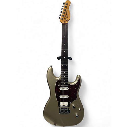 Used Godin Session LTD Classic Silver Gold Solid Body Electric Guitar Silver Gold