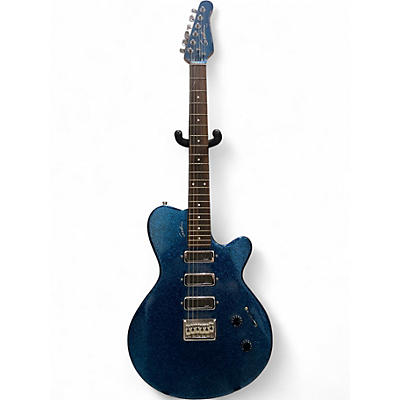 Used Godin TRIUMPH BLUE SPARKLE Solid Body Electric Guitar