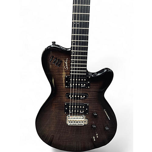 Used Godin XTSA HSH 13-Pin TRANS BLACK Solid Body Electric Guitar TRANS BLACK