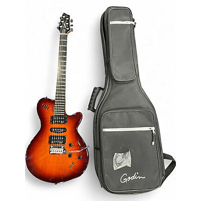 Used Godin xtsa 2 Tone Sunburst Solid Body Electric Guitar
