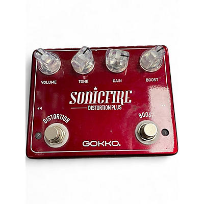 Used Gokko Sonic Fire Distortion Plus Effect Pedal